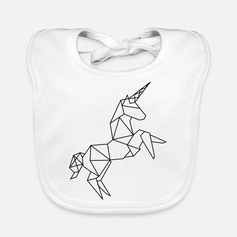 Unicorn graphic Organic Baby Bibs