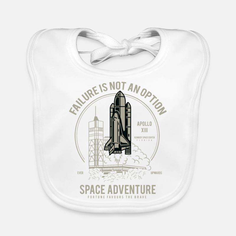 AVENTURE SPATIALE - Space Shuttle T-shirt cadeau Bavoir bio Bébé