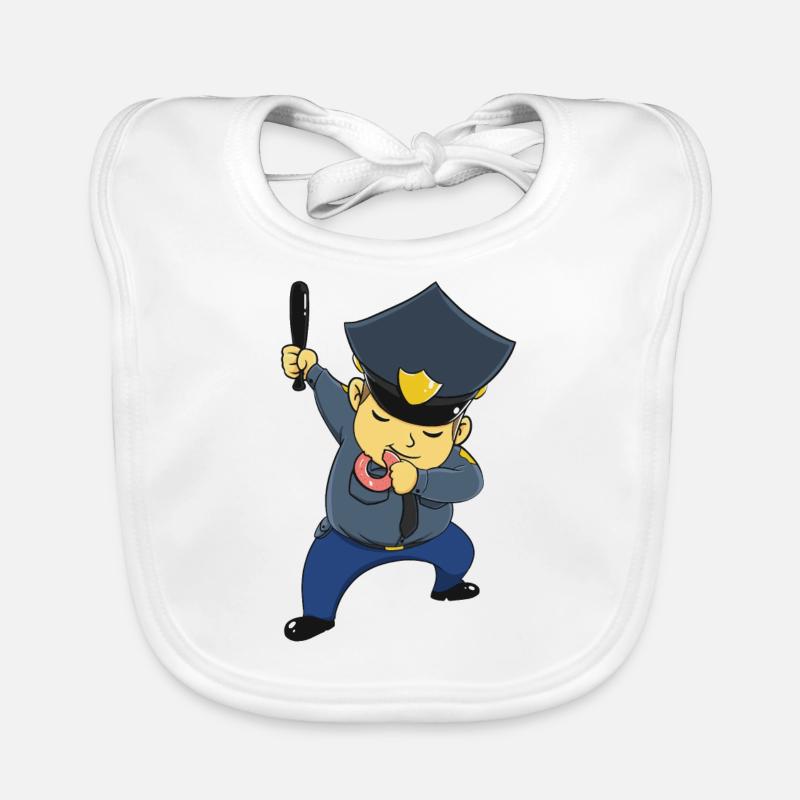 Dabbing dab cop funny gift funny Organic Baby Bibs