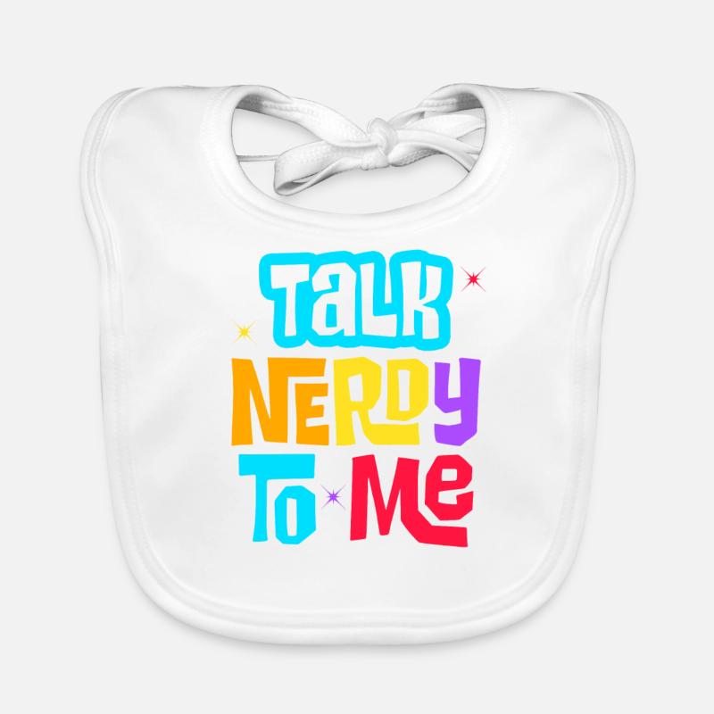 talk nerdy to me Baby Bio-Lätzchen