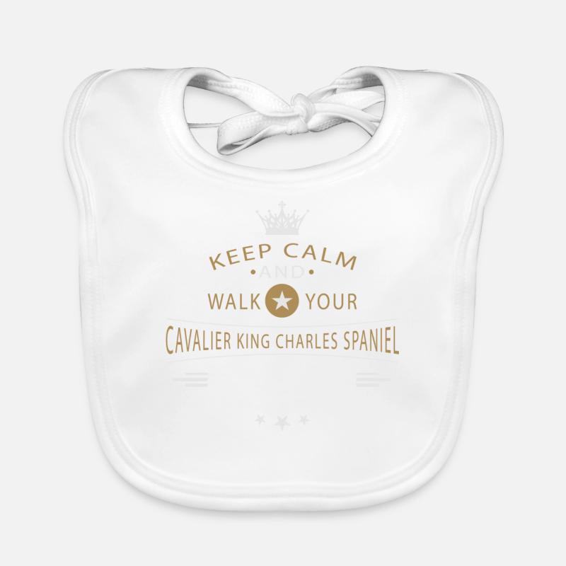 Cavalier King Charles Spaniel Shirt Organic Baby Bibs