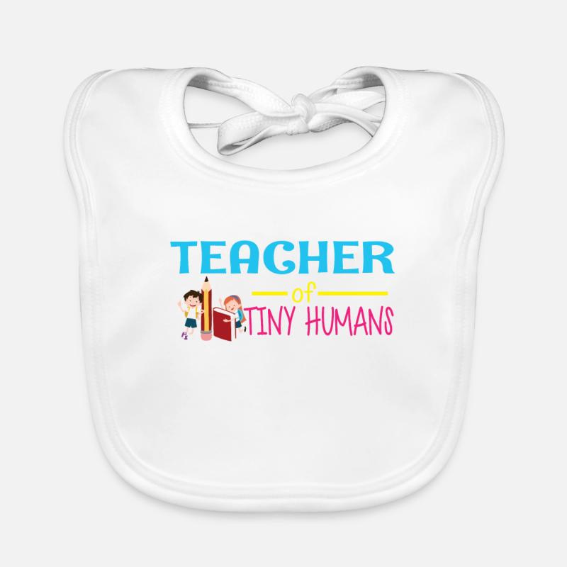 Kindergarten Preschool Pre-K Teacher 1 Day Lehrer Organic Baby Bibs