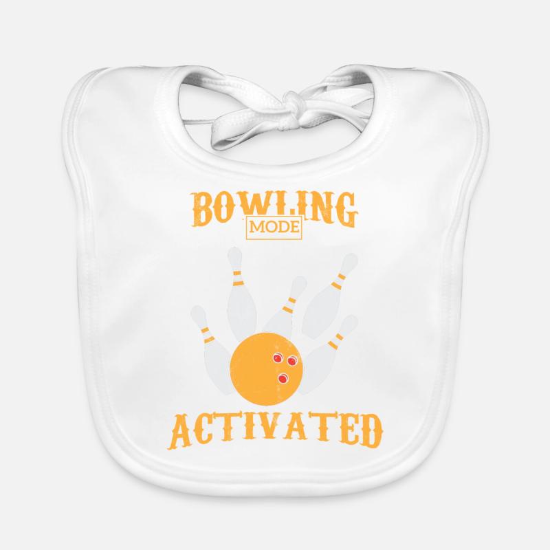 Bowling - Bowling - Bowling - Grève - Cadeau Bavoir bio Bébé