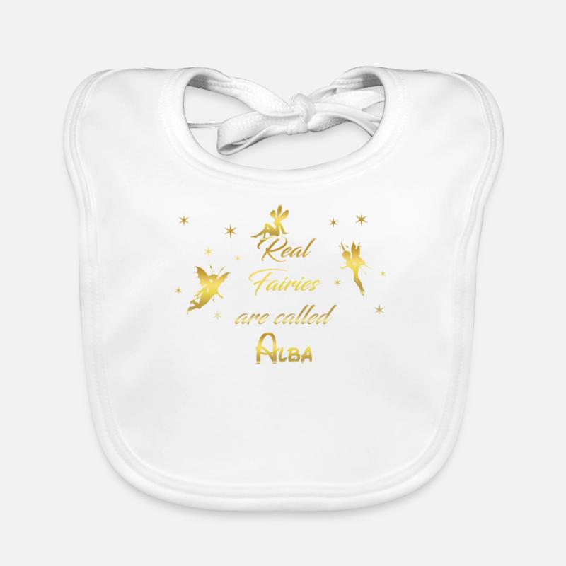 fées de fée fée prénom nom Alba Bavoir bio Bébé