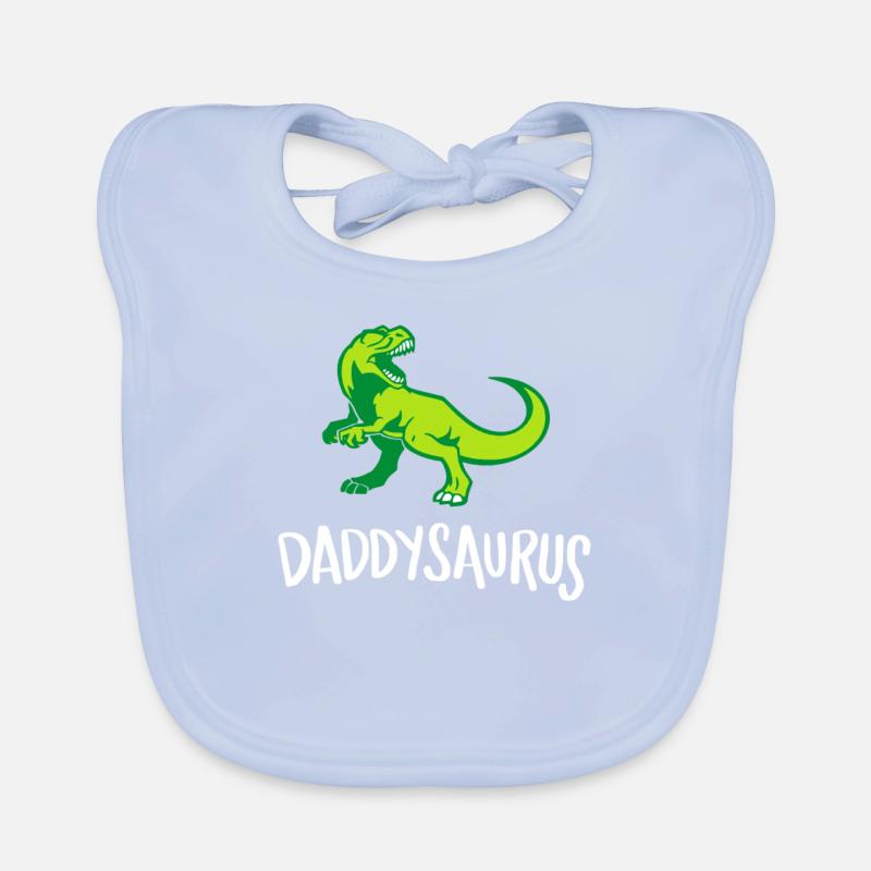 Daddysaurus, Best Dad, First Time Dad, Dad's Day Organic Baby Bibs