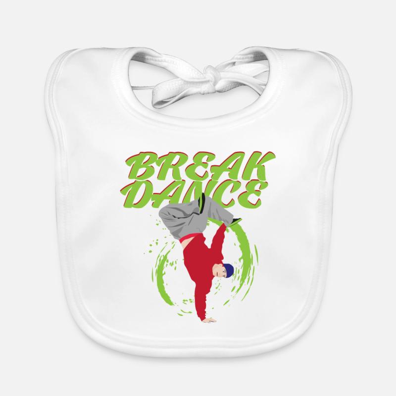 break dance Bavoir bio Bébé