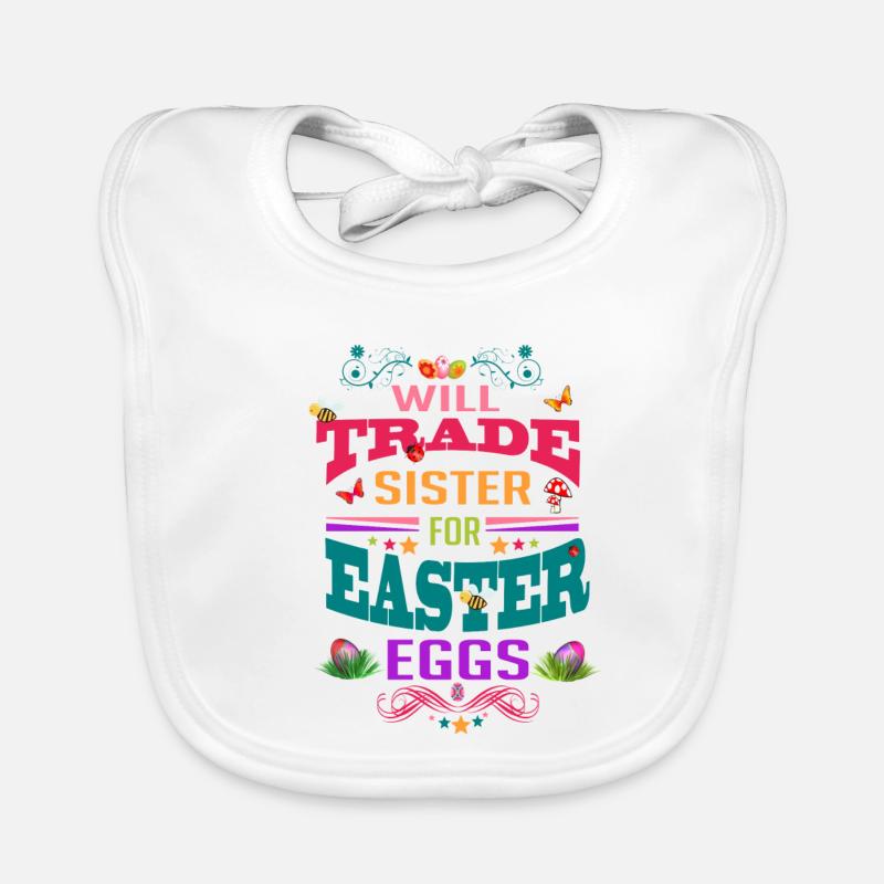 Easter for sister Organic Baby Bibs