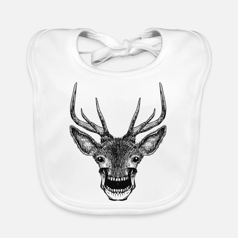 Deer Skull Baby Bio-Lätzchen