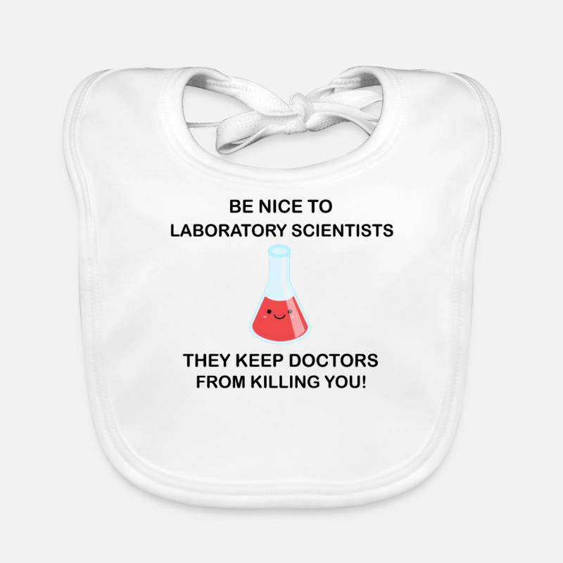 Be nice to laboratory scientists! Baby Bio-Lätzchen