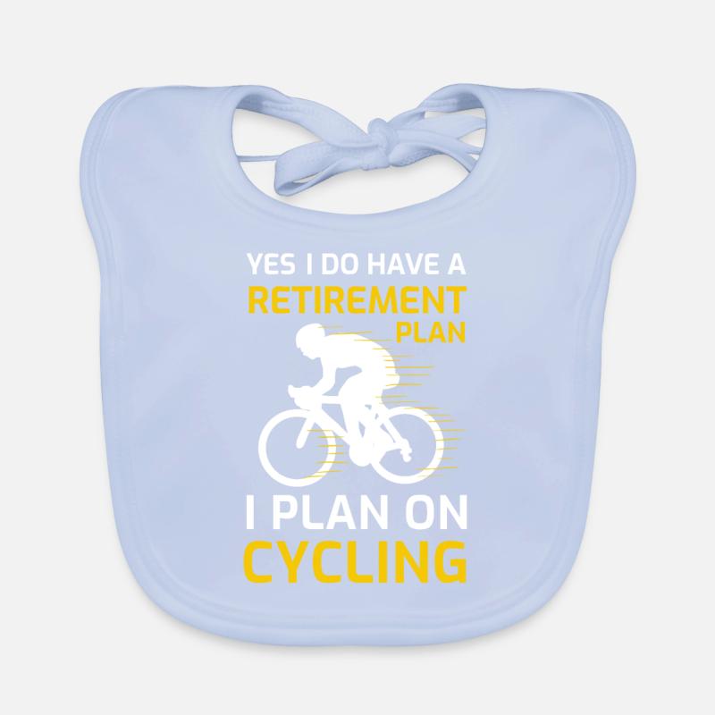 retirement i plan on cycling bicycle enthusiast Baby Bio-Lätzchen