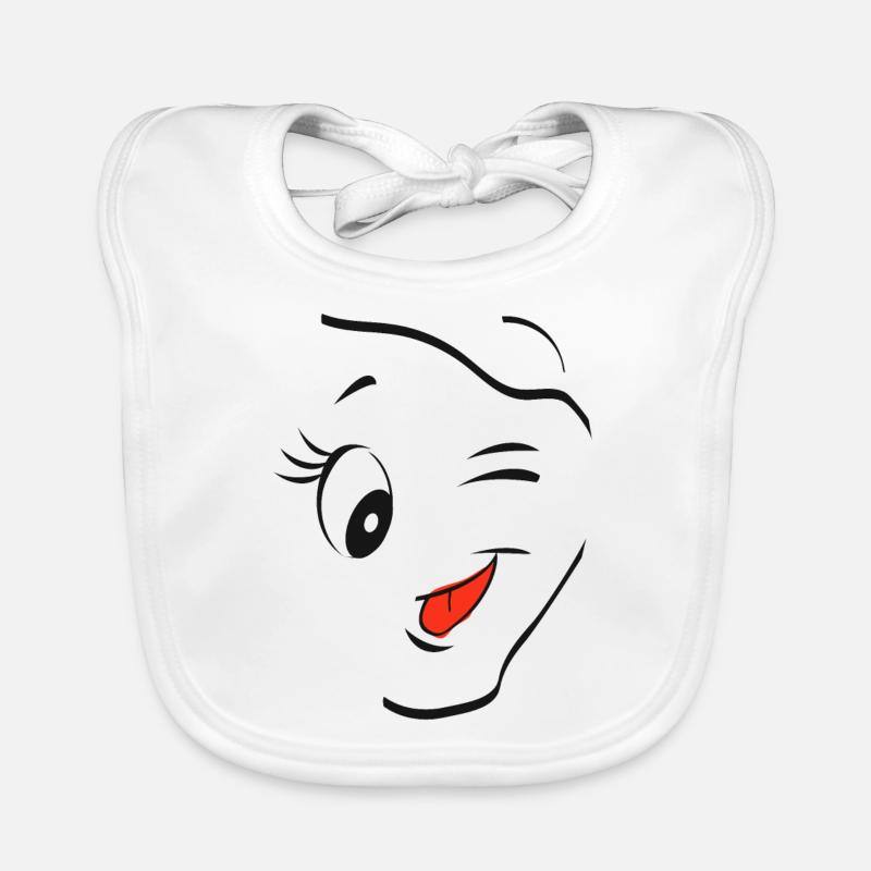 Zwinker Smiley Baby Bio-Lätzchen