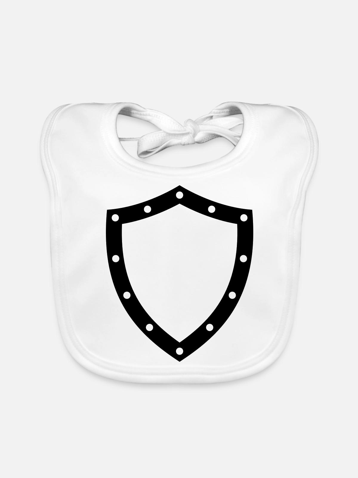 shield - Baby Bio-Lätzchen - Weiß - Vorne