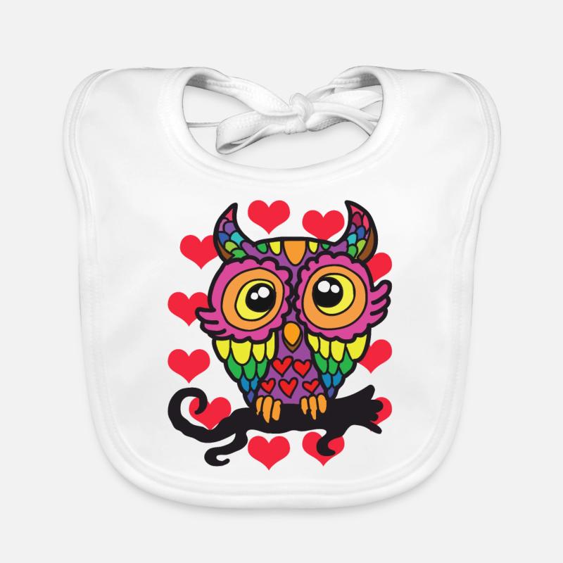 Eule Baby Bio-Lätzchen