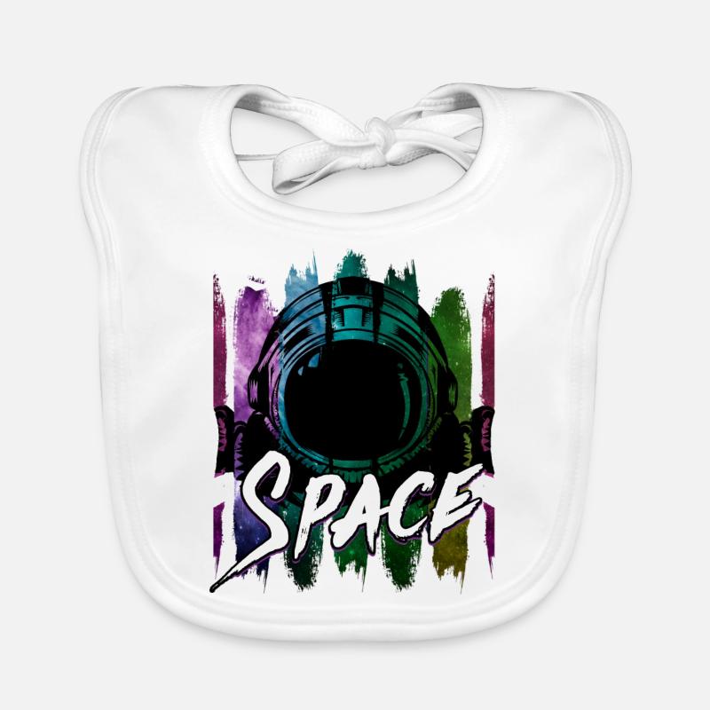 Astronaute Spaceman Space Space Vaisseau spatial Bavoir bio Bébé