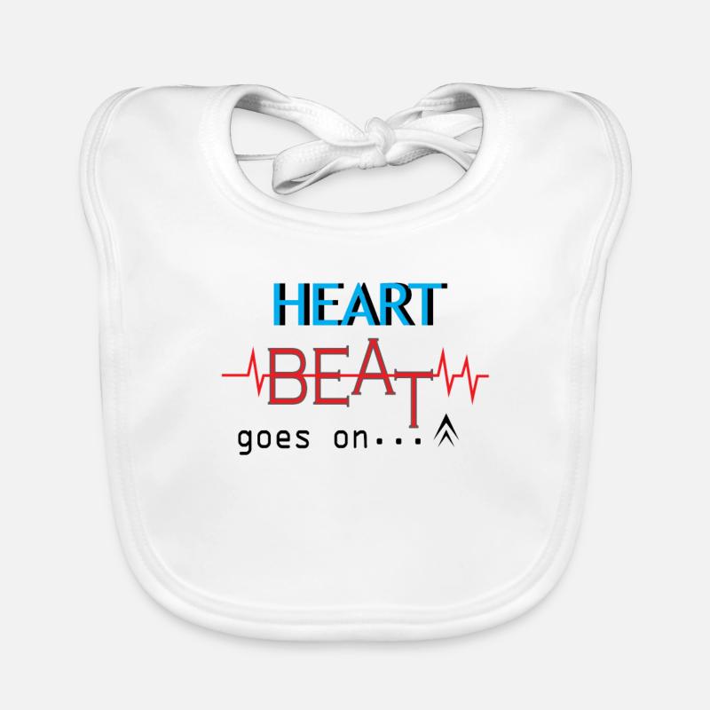 Palpitations - Love - First Date Design Gift Organic Baby Bibs