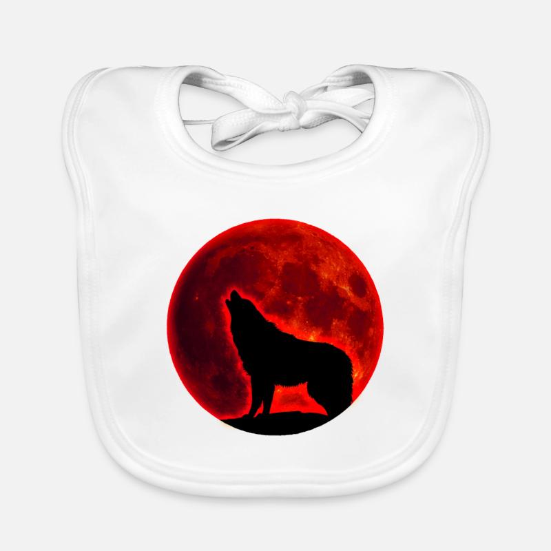 Wolf Vollmond Baby Bio-Lätzchen
