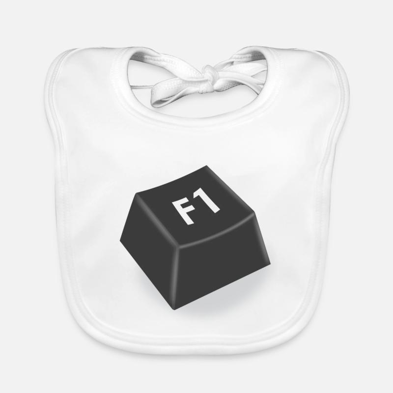 f1 help button Organic Baby Bibs
