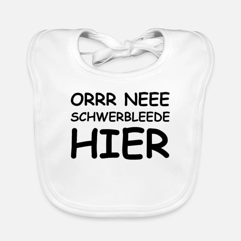 funny saying Ossi Saxon dialect Organic Baby Bibs