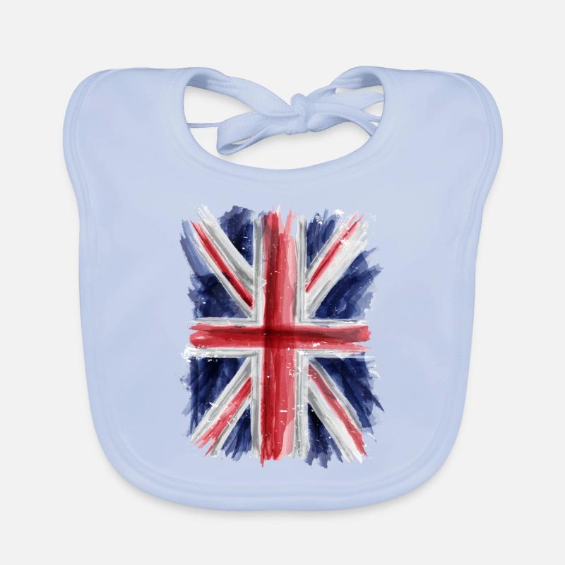 Drapeau britannique Bavoir bio Bébé