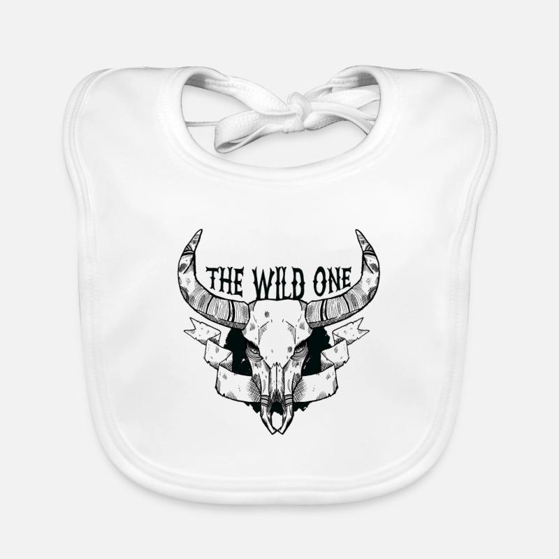 Skull Organic Baby Bibs