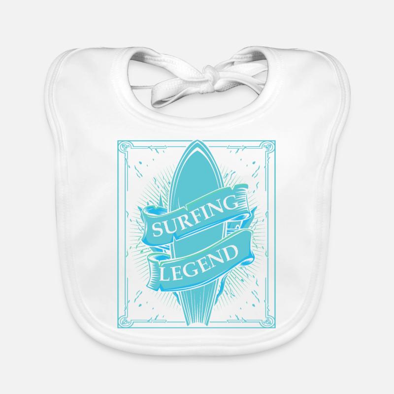 Légende du surf Bavoir bio Bébé