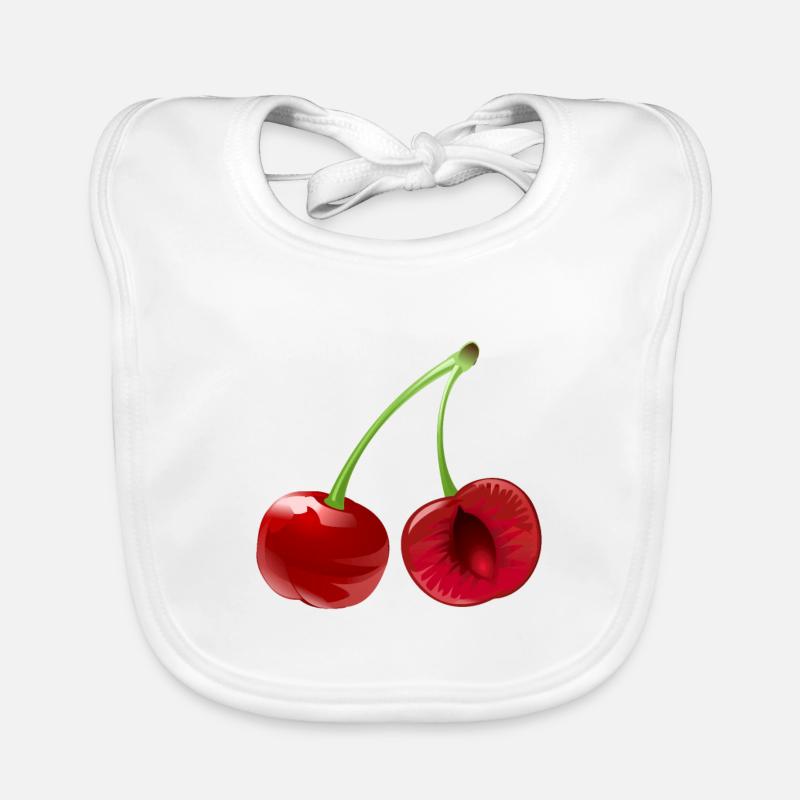 Fruit de la cerise Fruit de la cerise Bavoir bio Bébé