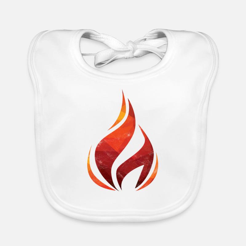 Feuer Flamme Feuerwehr Geschenk Hitze Waldbrand Baby Bio-Lätzchen