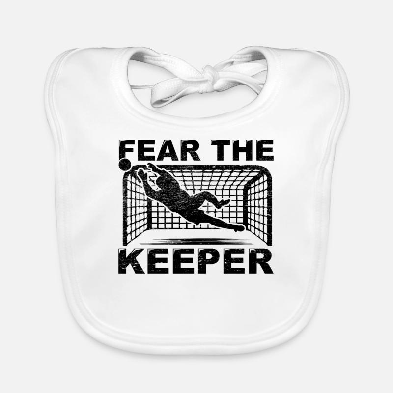 Torwart, Torhüter, Handschuhe, Glanzparade, Stolz Baby Bio-Lätzchen