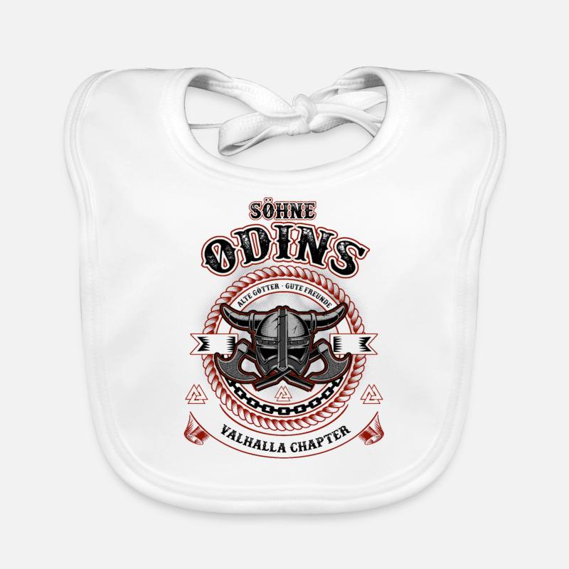 Valhalla Viking Viking's Odin Thor Gift Honor Organic Baby Bibs