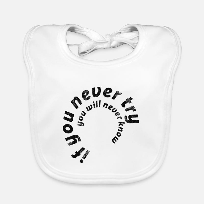 Spruch Quote Statement Slogan Baby Bio-Lätzchen