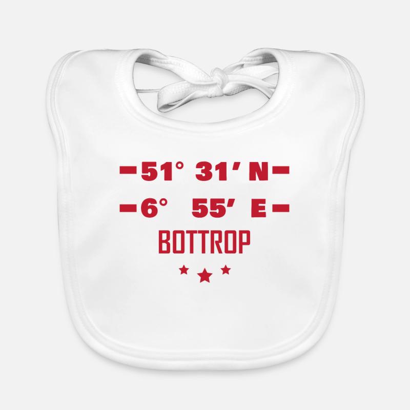 Bottrop coordinates Organic Baby Bibs