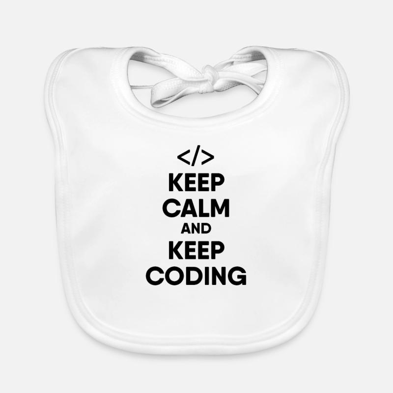 Programmierer Bleib Ruhig Baby Bio-Lätzchen