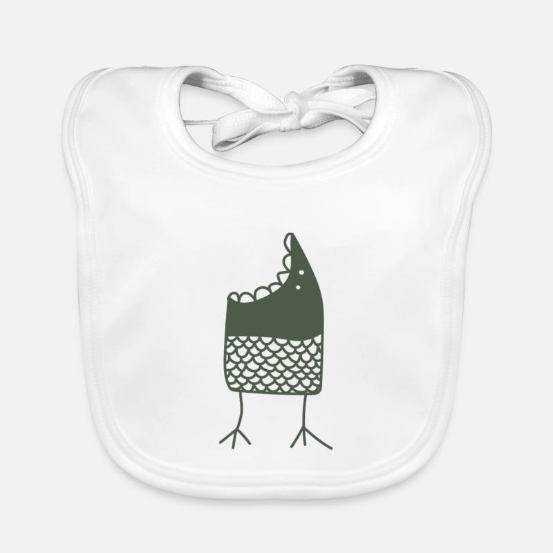 Monstre à la bouche ouverte Bavoir bio Bébé