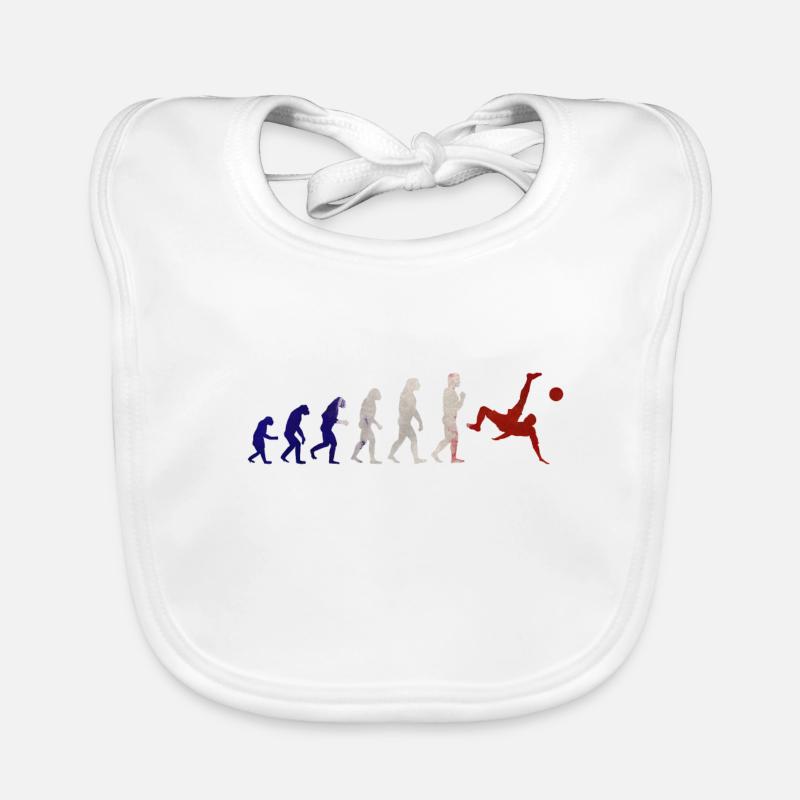 Evolution Fußball Frankreich Baby Bio-Lätzchen