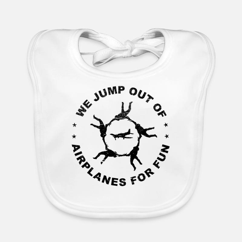 Skydiving Baby Bio-Lätzchen