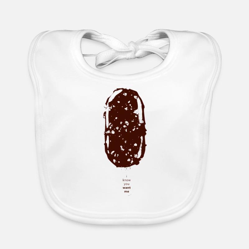 Eis am Stiel - Baby Bio-Lätzchen - Weiß