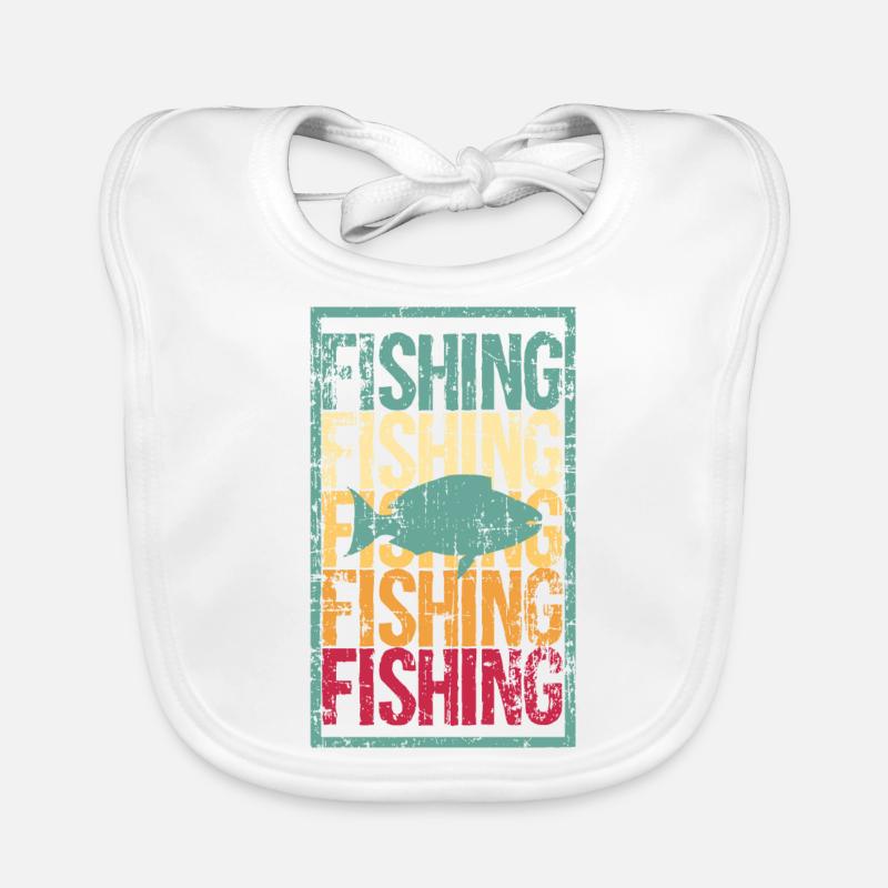 Cadeau de pêche pêche pêche Bavoir bio Bébé