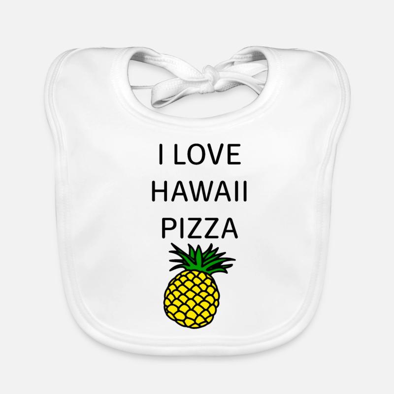 Pizza hawaïenne Bavoir bio Bébé