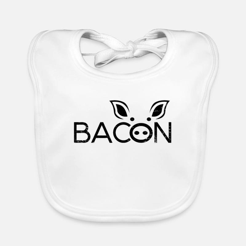 Bacon Organic Baby Bibs