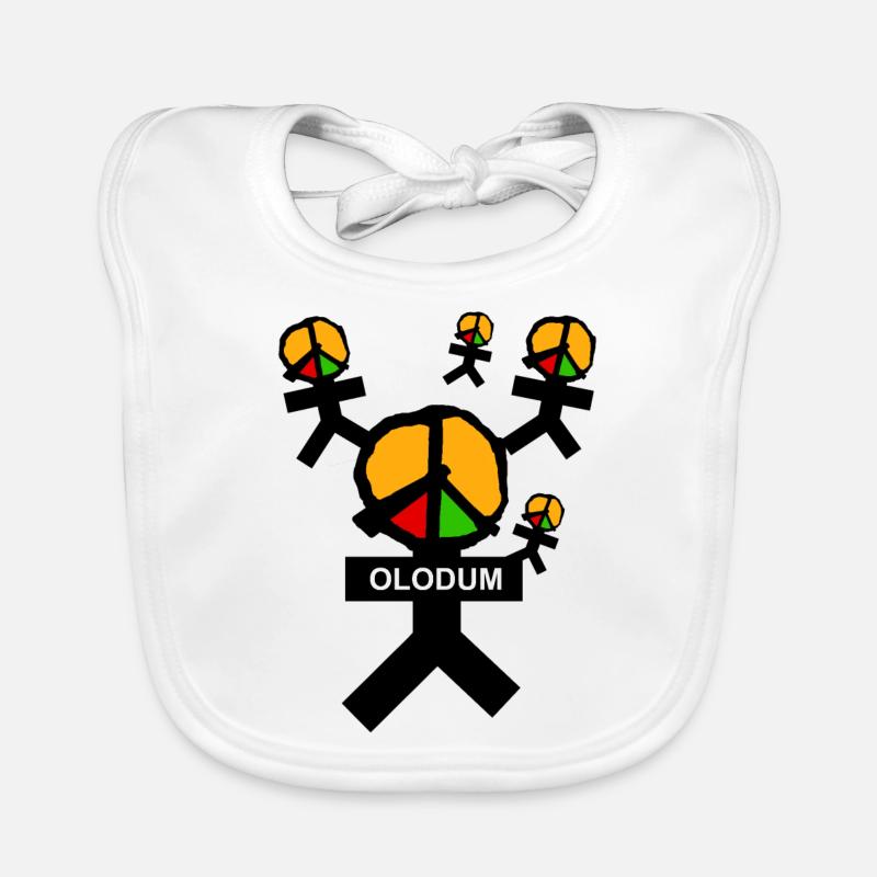 OLODUM - Baby Bio-Lätzchen - Weiß