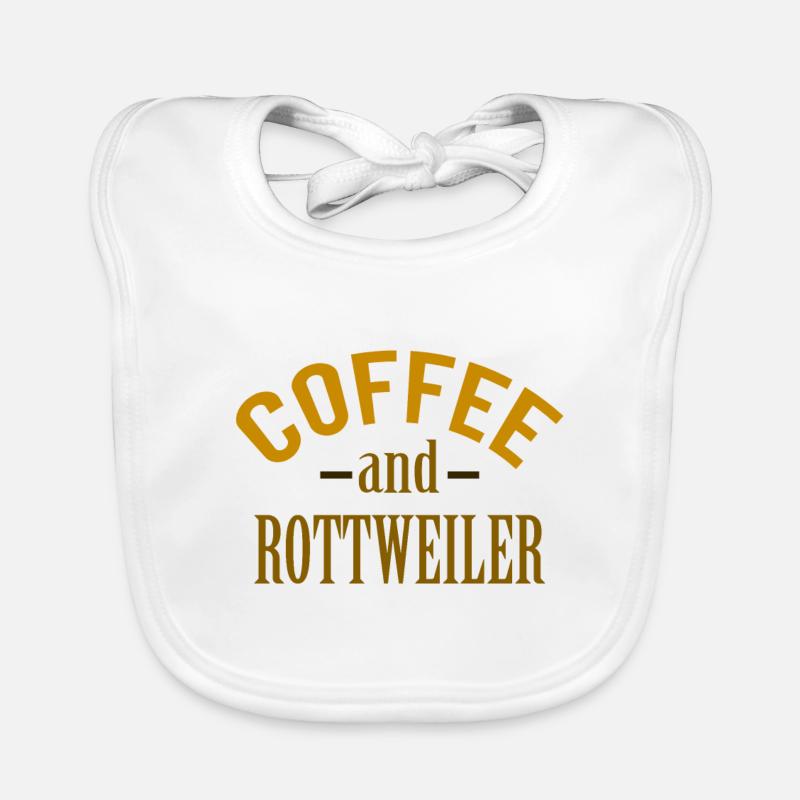 Café et Rottweilers Bavoir bio Bébé