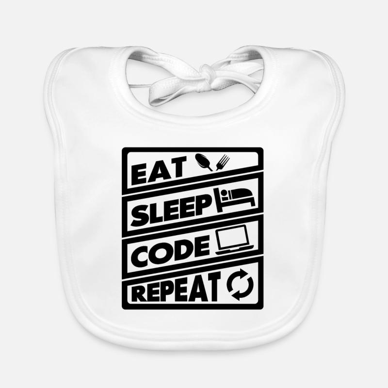 Mangez la récurrence du code de sommeil | encodeur Bavoir bio Bébé