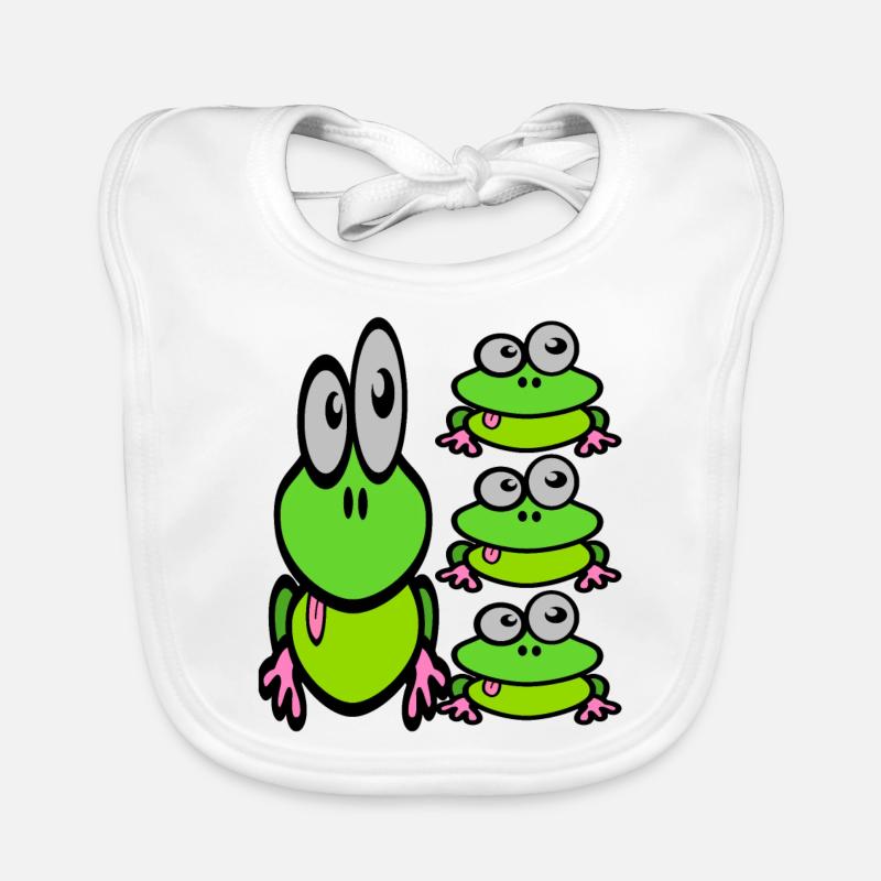 Frogs Frogs Frogs 2 Organic Baby Bibs