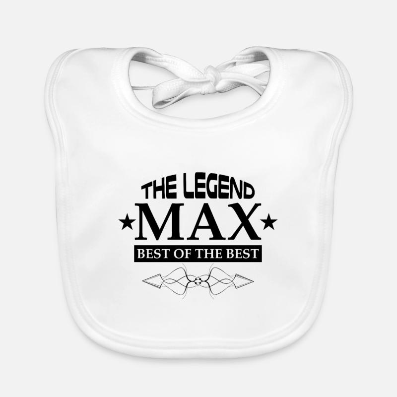 Max - Baby Bio-Lätzchen - Weiß
