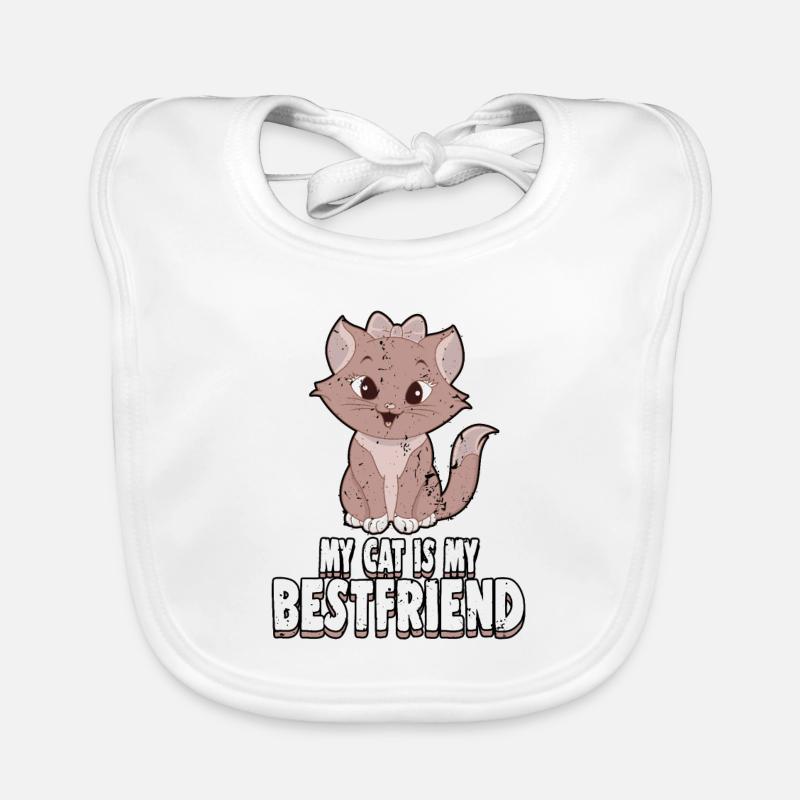 chat Bavoir bio Bébé