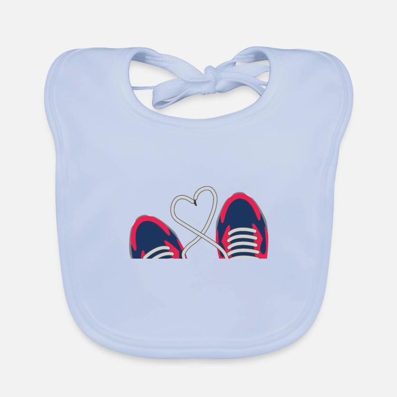 L'amour en cours d'exécution v2 Bavoir bio Bébé