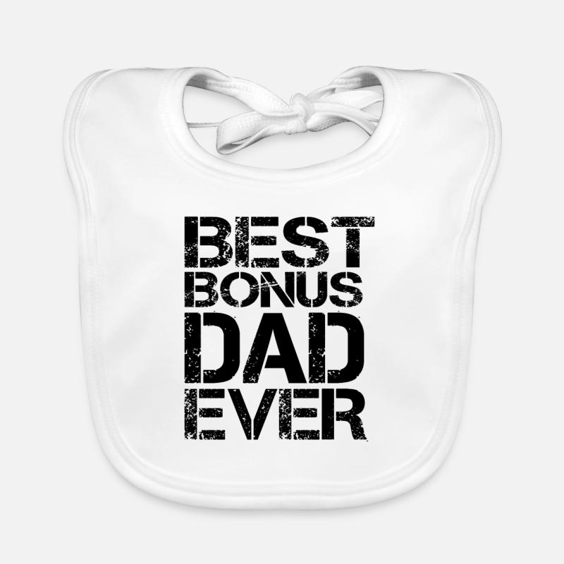 Best Bonus Dad Ever Organic Baby Bibs