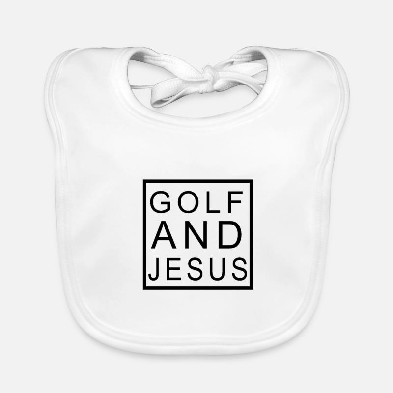 Golf and Jesus Organic Baby Bibs
