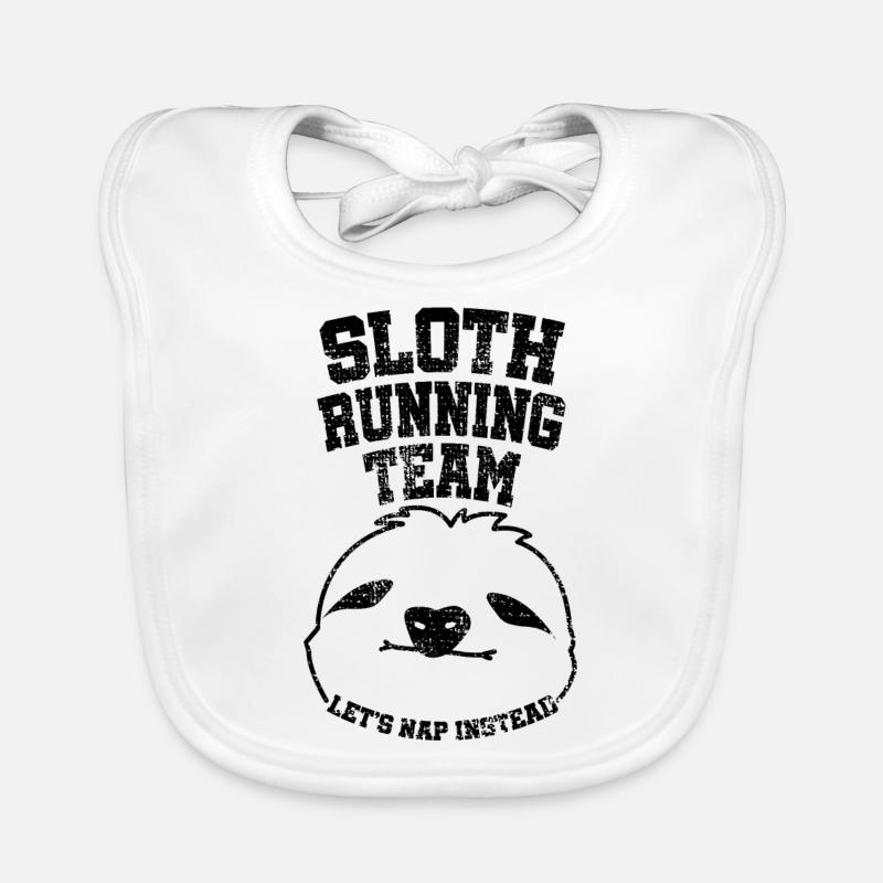 Faultier Sport Trikot Baby Bio-Lätzchen