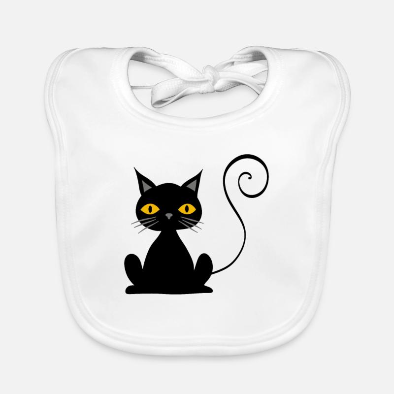 chat Bavoir bio Bébé